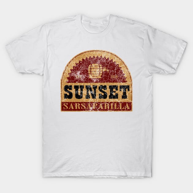 Sunset Sarsaparilla distressed logo T-Shirt by zuckening